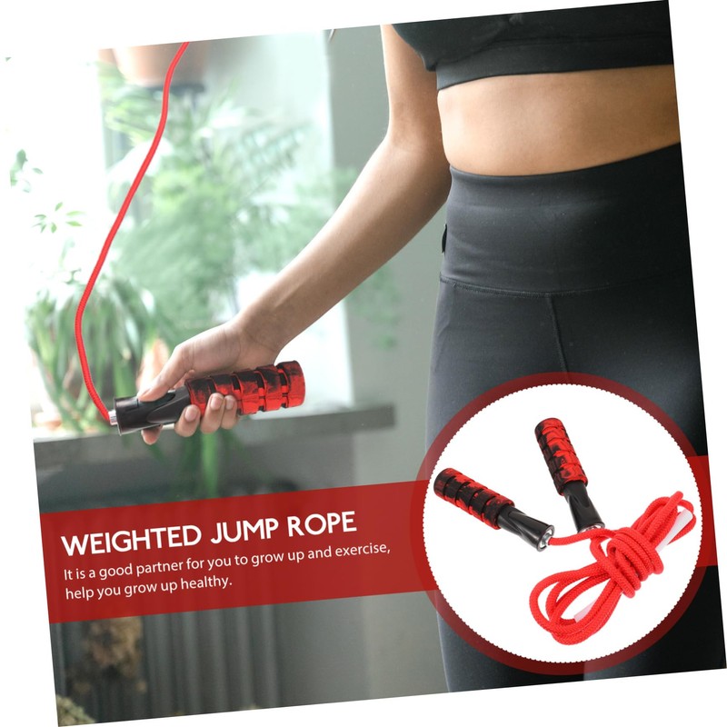SUPVOX Weighted Skipping Rope with Skid Handle Durable Exercise Jump