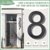 Large Black Metal House Numbers,House Address Numbers for House，Floating Mount