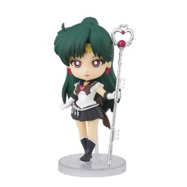 Figuarts Mini Sailor Moon Super Sailor Pluto - Eternal, 3.5 inches (90 mm), PVC & ABS Painted Action Figure