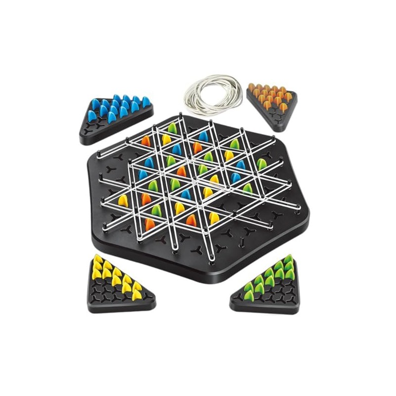 POPOYU 2024 New Triggle Game Rubber Bands, Classic Desktop Board