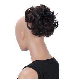 Prettyshop Hairpiece Rubber Scrunchy Bun for Wearing Hair Up