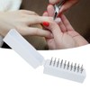 30 Holes Nail Drill Bits with Dustproof Organizer Stainless Steel