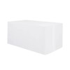 Hiasan White Fitted Table Cloth 1 Pack, 72 x 30