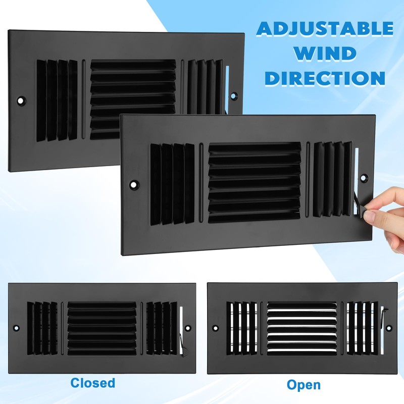 Wesiti 12 Pcs 10 x 4 Inch Ceiling Vent Covers
