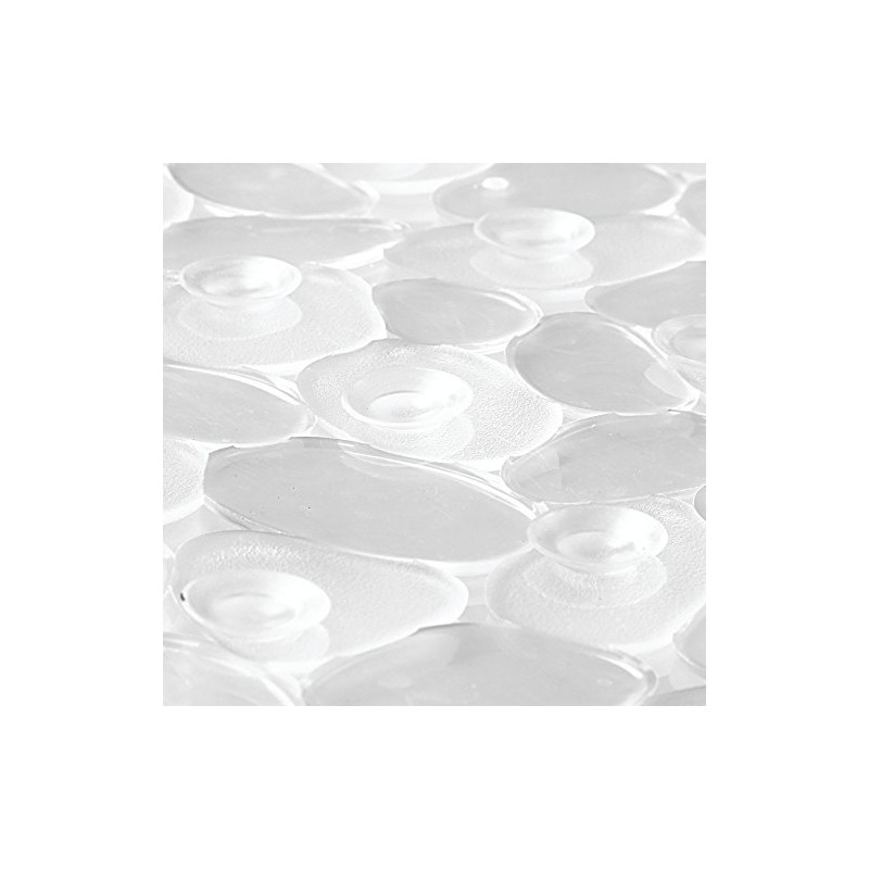 InterDesign Pebblz Bath Mat, Clear