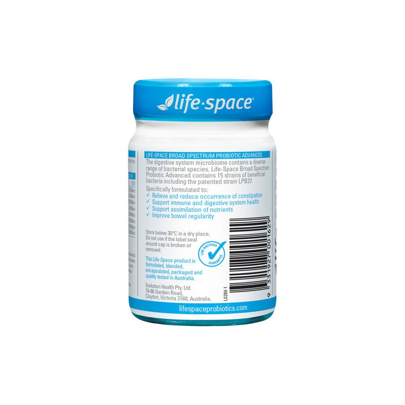Life-Space Broad Spectrum Probiotic Advanced 60 Hard Capsules