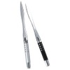 dohobby 2PCS Letter Openers Stainless Steel Black Silver Color Envelope