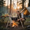 Lineslife Campfire Tripod for Cooking, 44 Inch Lightweight Stainless Steel