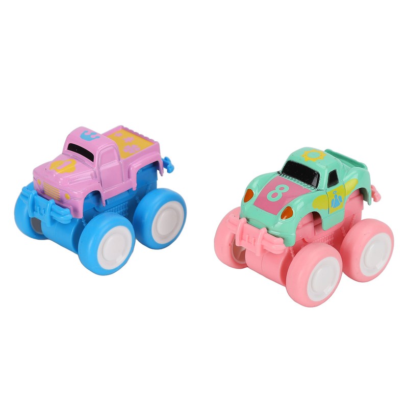 4pcs Pull Back Car Toys Cartoon Q Version Alloy Vehicle