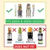 32oz Replacement Cup Compatible with Nutribullet 600W/900w,Replacement Parts Blender Juicer