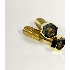 meadows moto & machine HARLEY BREATHER BOLTS FOR XL SPORTSTER BRASS CHOPPER FL FX FXR 2" EXTENDED