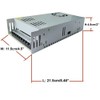 AC 110V/220V to DC 12V 40A 480W Universal Regulated Switching
