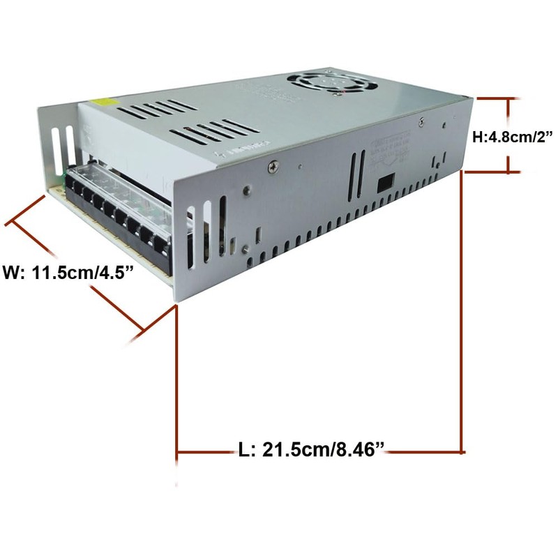 AC 110V/220V to DC 12V 40A 480W Universal Regulated Switching