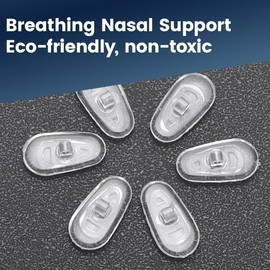 JEYORZY 20 Paar brillen nasenpads,Nasenpads zum Einstecken Rutschfeste Brille Nasenpads Weiche Silikon Transparent für Brillen Sonnenbrillen Rutsch Stopper Gläser Nasenpad Brille Zubehör-C