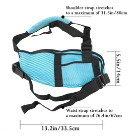 DOERDO DD Arm Sling Shoulder Injury Brace, Arm Sling with Waist Strap, Arm Support Sling Shoulder Immobilizer for Broken Elbow Wrist Arm Shoulder Injury Rotator Cuff