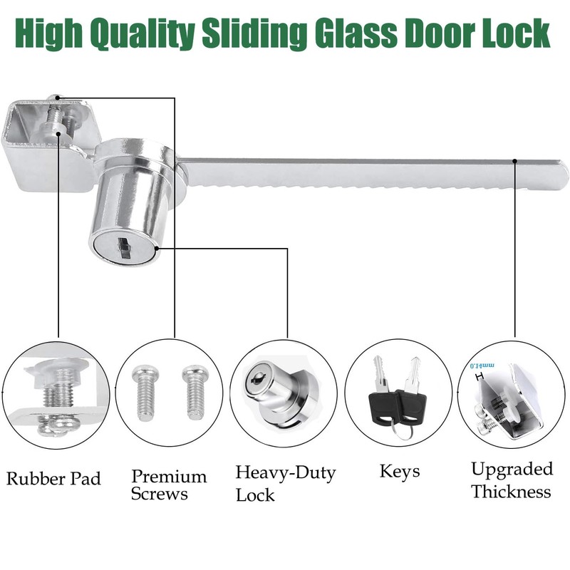 ZiYuya Terrarium Lock, Display Cabinet Lock, Sliding Door Lock, Ratchet