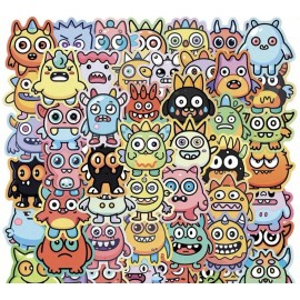 Unbranded 10 Random Adorable Cute Monster Stickers