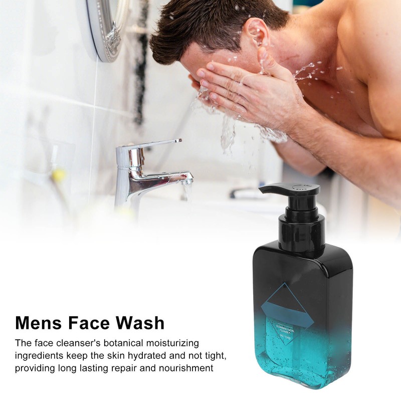 Mens Face Wash 150g 6 Herbal Ingredients Moisturizing Deep Gentle