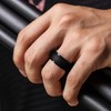 ThunderFit Men's Silicone Rings 10mm Wide 2.5mm Thick Rubber Bands,
