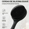 4 Pcs Cepillo Corporal de SiliconaSilicone ScrubberCepillo de Baño Corto