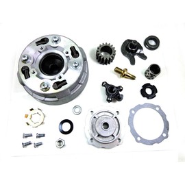 17T Teeth Semi Automatic Clutch Assembly with Accessories for 50cc 70cc 90cc 110cc 125cc 135cc ATV Quad Go Kart Dirt Bike Taotao SUNL Roketa Kazuma JCL NST