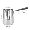 Long Handle Coffee Toroid Pitcher 304 Stainless Steel Rustproof Smoother