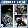 INFINAUTO Car Shift Knob, 9cm Universal for Automatic and Manual