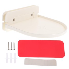 KOMBIUDA 1 Pc Wifi Stand Soundbar Pole Speaker Cable Organizer Rack Echo Shelves Dot Hanger Holder Echo Clock Neat Holder Wall Mount Tablet Stand White