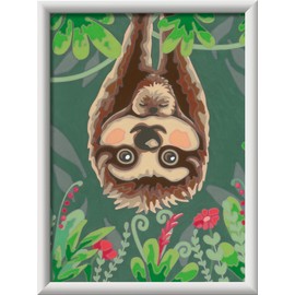 Ravensburger CreArt 20295 - Sloth Love - Painting by Numbers for Children from 9 Years