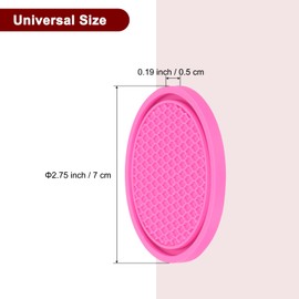 sourcing map Car Cup Coasters Universal PVC Car Cup Mats Non-Slip Cup Holder Insert Coasters Car Interior Accessories, Rose Red