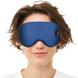 Máscara ocular térmica inalámbrica para ojos secos y blefaritis. Máscara ocular térmica que bloquea la luz para hombres y mujeres. Máscara ocular eléctrica para dormir en avión durante viaj