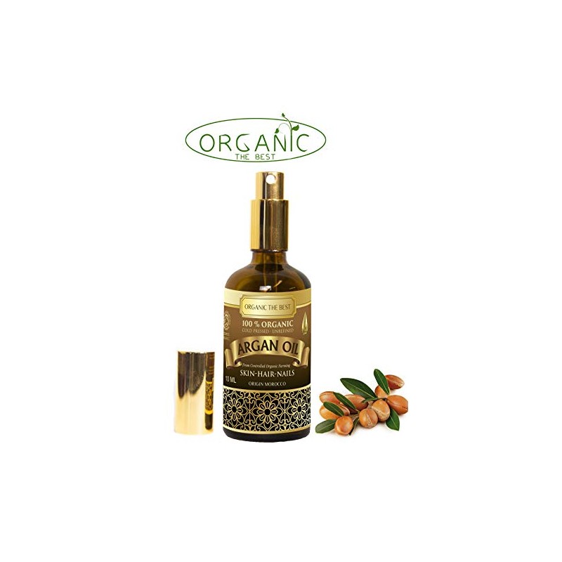 Organic Argan Oil 100% Cold Pressed Unrefined,Certified, Premium Quality 50