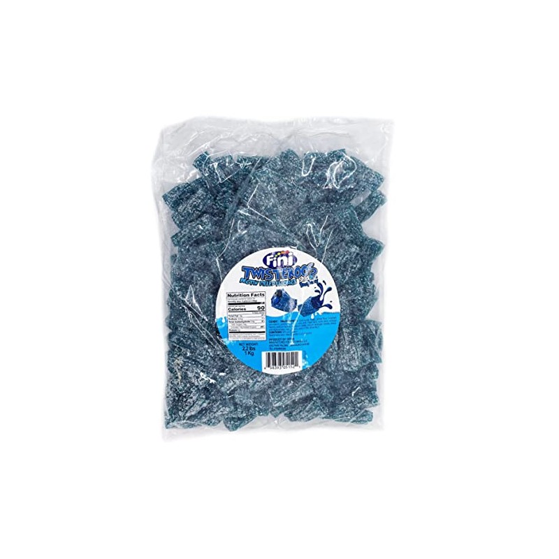 Sour licorice Twist Gummy Candies/Twisteroos Bite Size Gummies (Blue Raspberry,