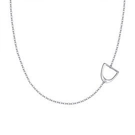 EVER FAITH Women's Necklace, 925 Sterling Silver, Everyday, Bride, Classic, Religious, Cross, Pendant Chain, Neck Jewellery, Sterling Silver, Horseshoe silver tone