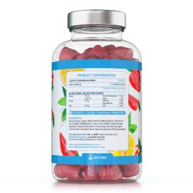 Biotin Gummies 10,000mcg – 150 Vegan Vitamins - Natural Strawberry Flavoured Two Yummy Gummy Daily Dose - Supports Normal Skin & Hair Growth - Chewable - No Artificial Sweeteners – UK Made