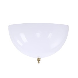 Aspen Creative 28008-15-2, Clip-on Dome Shade for A-Type Bulb Indoor Location Light Fixtures/White Finish, 7 5/8" Diameter x 4" Height, 2 Pack