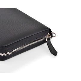 Exos Gear Women’s Large Capacity Clutch Travel Wallet w/Removable Strap (Black)