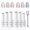 Coikaze Magnetic Gel Gel Gel 6 Colors Set Galaxy Color
