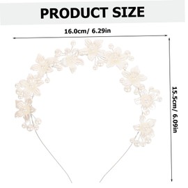 Baluue Flower Headband Bridal Hair Accessory for Weddings Lightweight and Elegant Hairpiece for Brides and Bridesmaids for Special Occasions and Photography