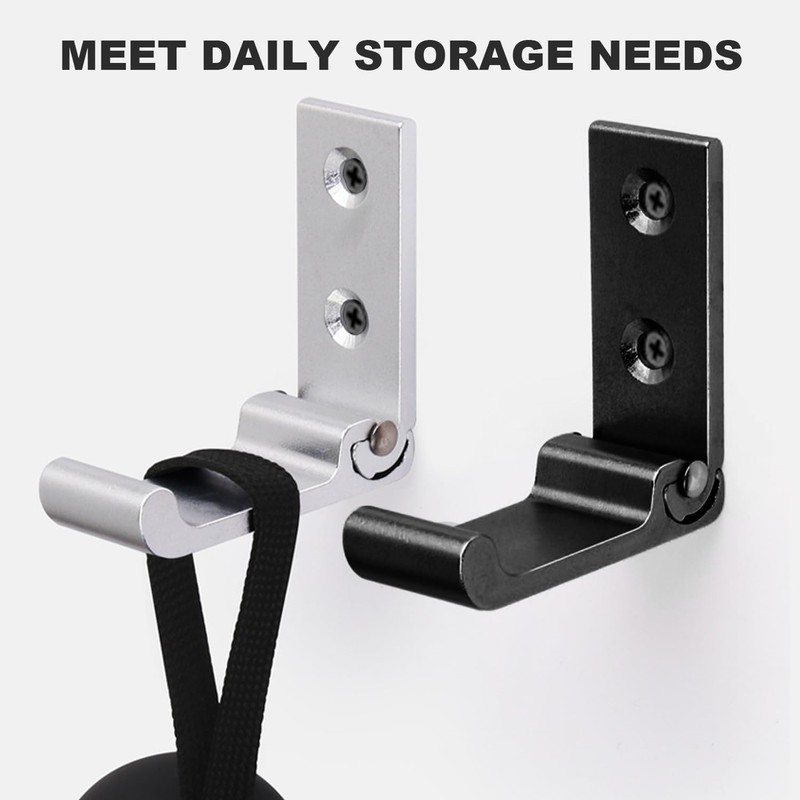 ZBHDEYG Pack of 4 Folding Coat Hooks, Wall Mount, Foldable