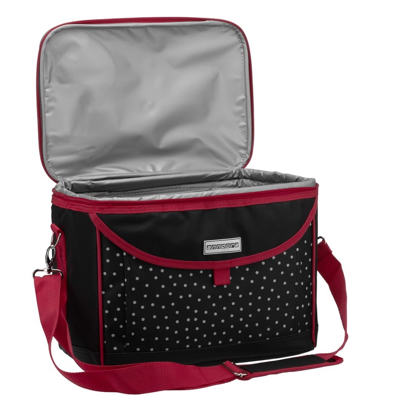 anndora SNÖVIT TW-1885-230 Picnic Cooler Bag 22 Litres Black with