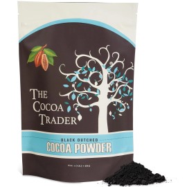 The Cocoa Trader – Black Cocoa Powder For Baking 1Lb – Darkest Dutch P