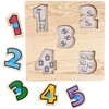 Rompecabezas de Madera con pija para niños pequeños - Números