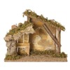 Roman Fontanini 9-Inch Nativity Stable – Handcrafted Rustic Manger for