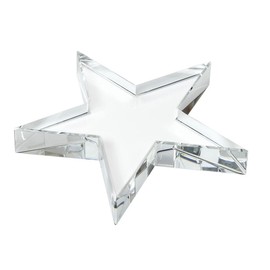 Varotto & Co. Star Glass Paperweight Cod.EL35612 cm 13 x 13 x 1.9h