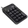 As shown 19-Key Mechanical Keypad with USB Hub for Enhanced