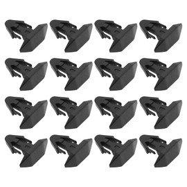 ECSiNG Pack of 40 Rear Hood Retaining Clips 91515-SR3-000 Nylon Sealing Strip Clip Compatible with Honda Compatible with Acura Civic CR-V Del Black