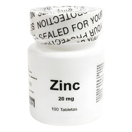 Zinc 20 Mg, 20 Frascos Con 100 Tabs C/u