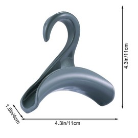 chenqi 5 Pcs Handbag Hooks Arch Safety Hanger Over The Closet Rod Hanger for Storing and Organizing Purses | Backpacks |Satchels | Crossovers | Handbags | Tote(Grey)