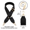 QIUTIMIY Canvas Adjustable Replacement Bag Strap, Wide Shoulder Bag Belt